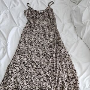 Hollister Leopard Print Maxi Dress